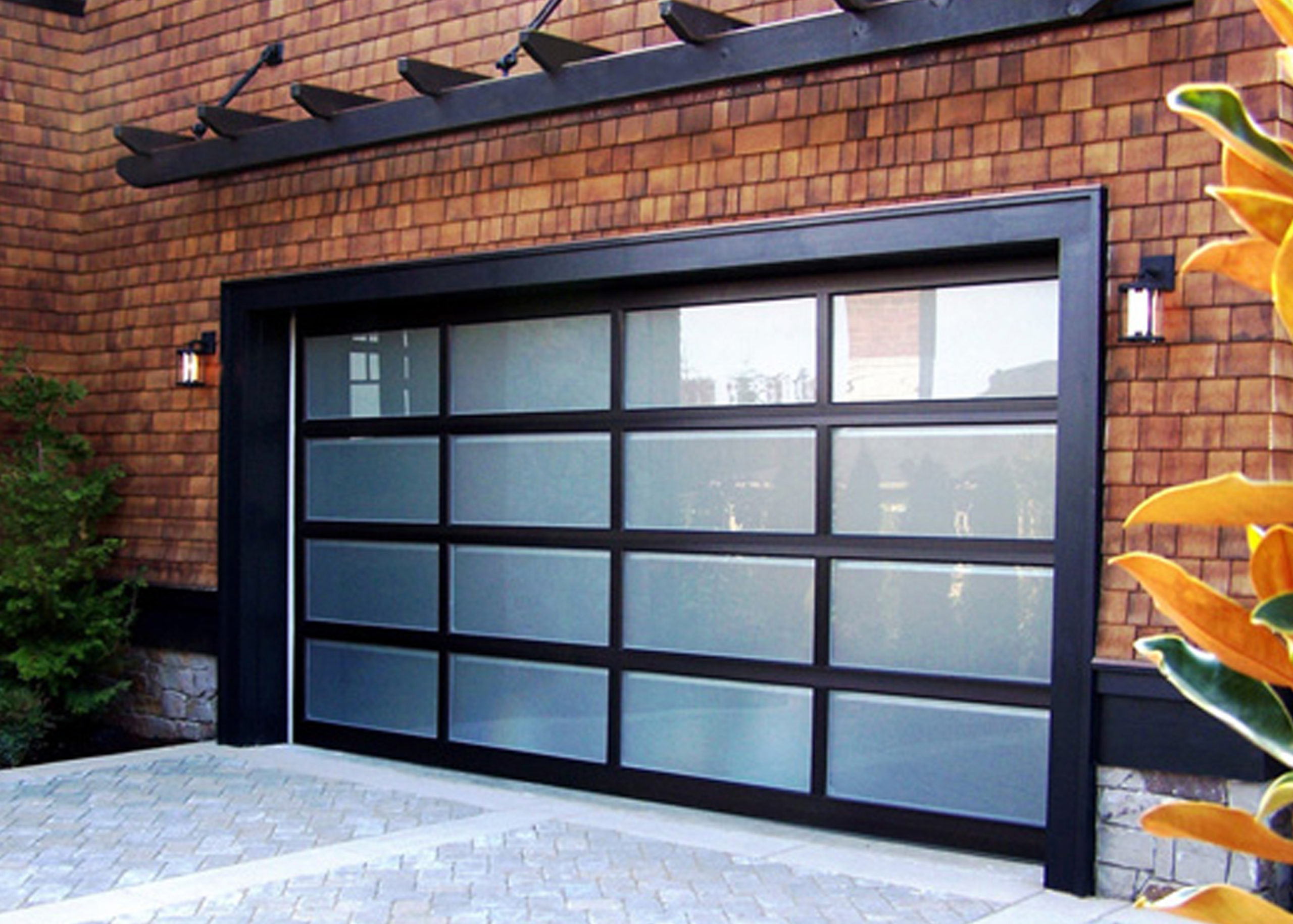 glass garage door